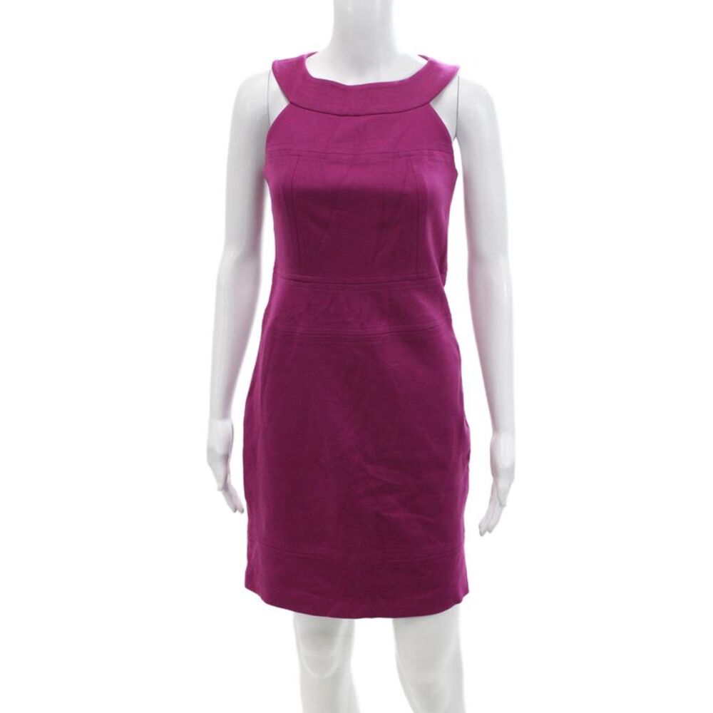 Laundry by Shelli Segal Women Sheath Dress Purple Sleeveless Knee-Length Size 2
